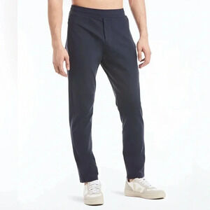 Public Rec Mens All‎ Day Everyday Athletic Fit TECH Chino Pants 42x32 Navy Blue